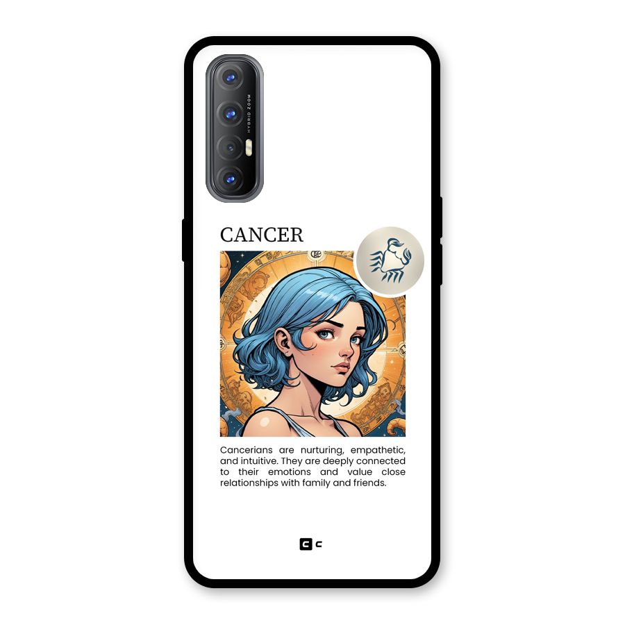 Connected Cancer Glass Back Case for Oppo Reno3 Pro