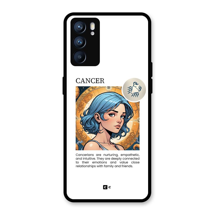 Connected Cancer Glass Back Case for Oppo Reno6 5G