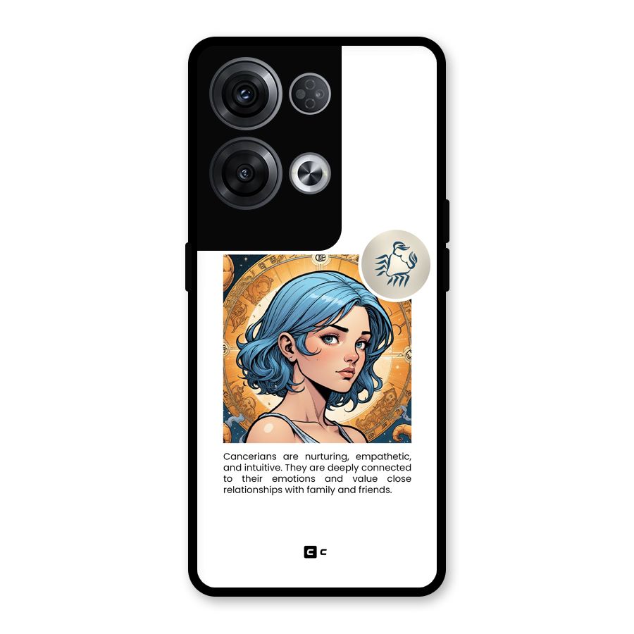 Connected Cancer Glass Back Case for Oppo Reno8 Pro 5G