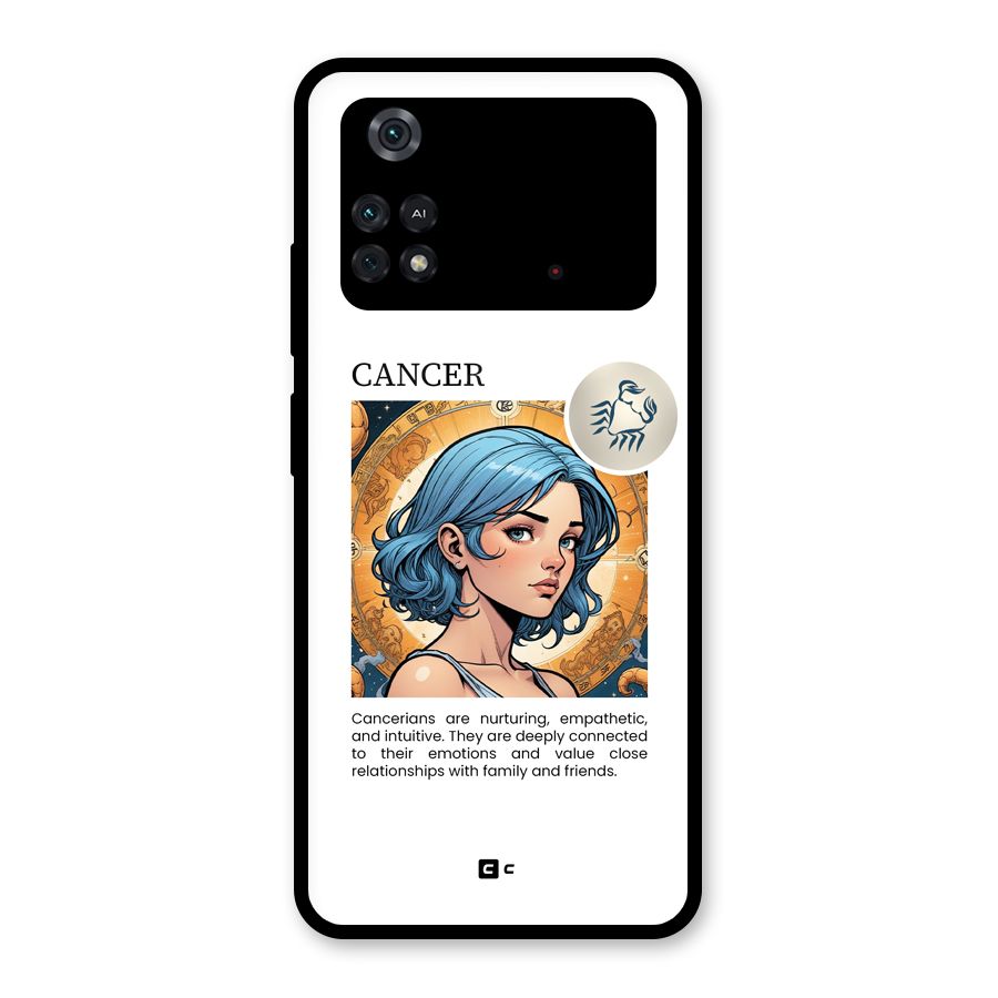 Connected Cancer Glass Back Case for Poco M4 Pro 4G