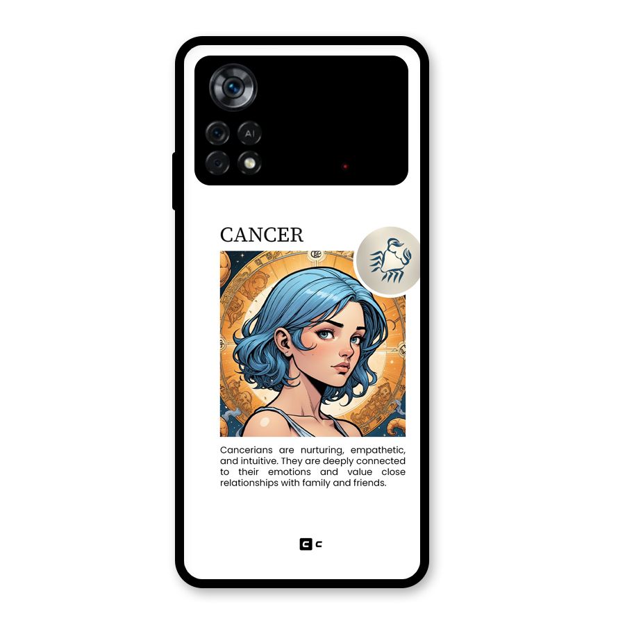 Connected Cancer Glass Back Case for Poco X4 Pro 5G