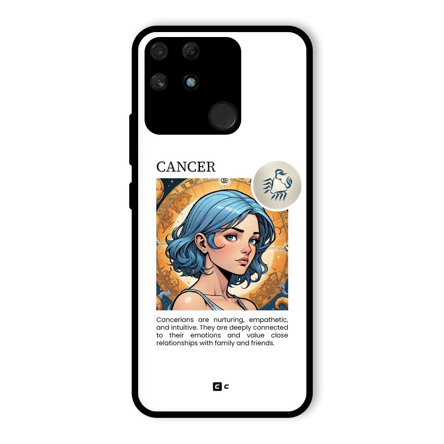 Connected Cancer Glass Back Case for Realme Narzo 50A