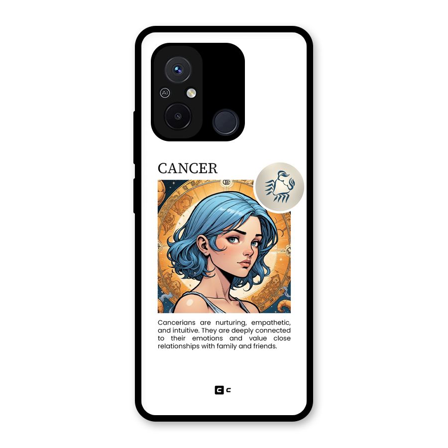 Connected Cancer Glass Back Case for Redmi 12C