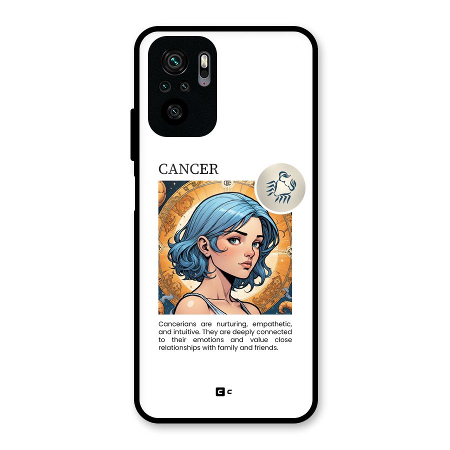 Connected Cancer Glass Back Case for Redmi Note 10S