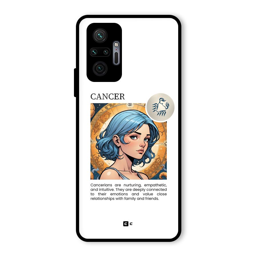 Connected Cancer Glass Back Case for Redmi Note 10 Pro Max