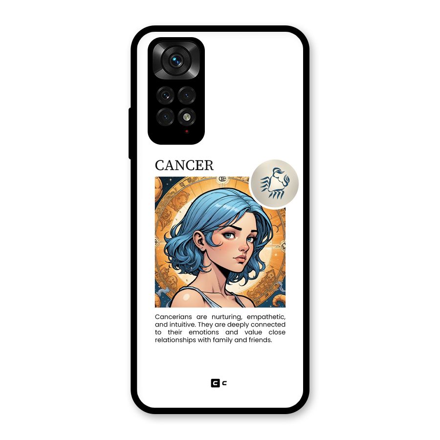 Connected Cancer Glass Back Case for Redmi Note 11S