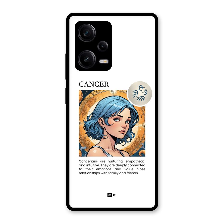 Connected Cancer Glass Back Case for Redmi Note 12 Pro