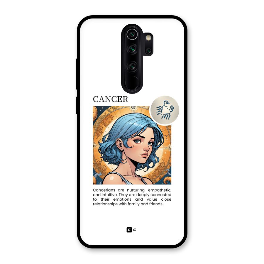 Connected Cancer Glass Back Case for Redmi Note 8 Pro