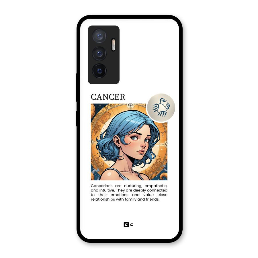 Connected Cancer Glass Back Case for Vivo V23e