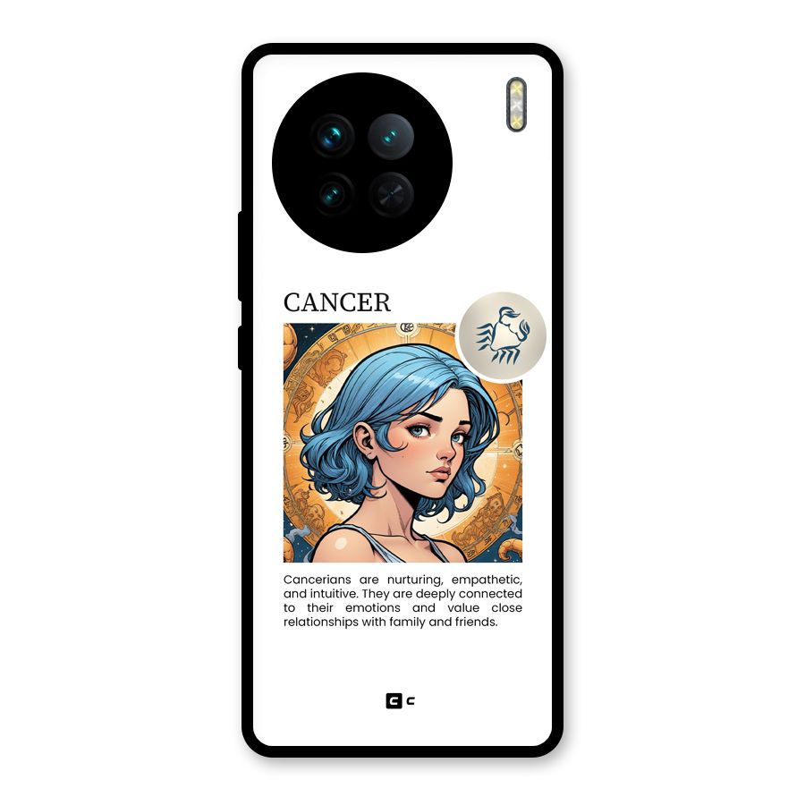 Connected Cancer Glass Back Case for Vivo X90