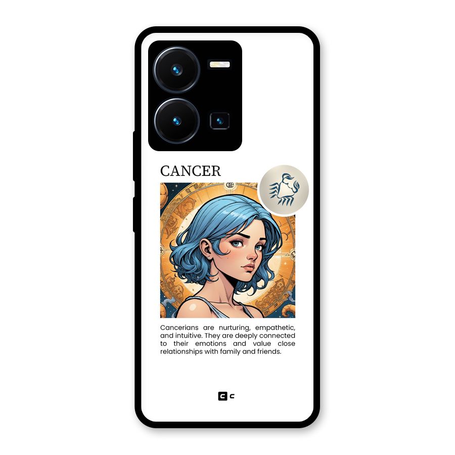 Connected Cancer Glass Back Case for Vivo Y35