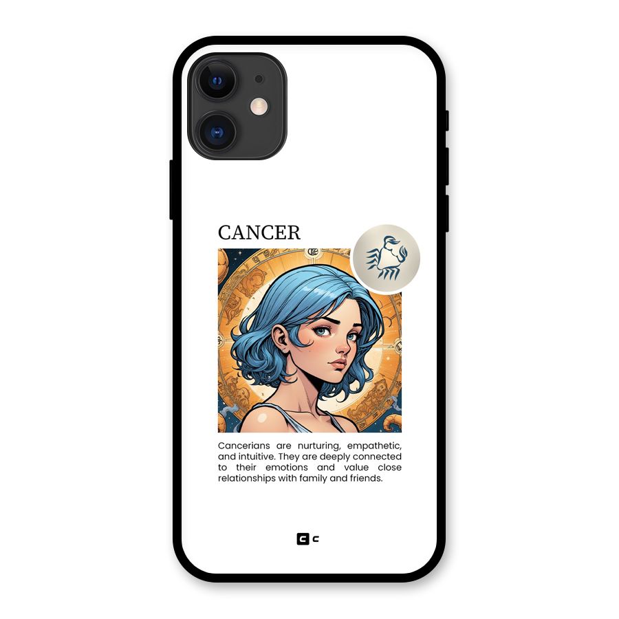 Connected Cancer Glass Back Case for iPhone 11