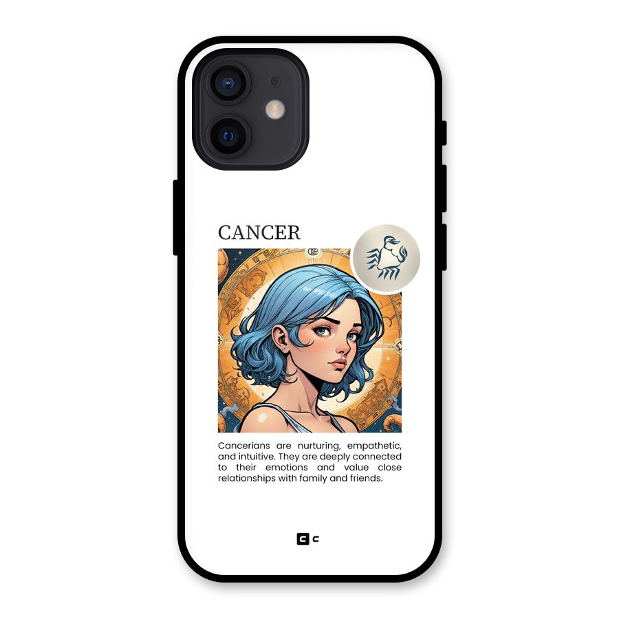 Connected Cancer Glass Back Case for iPhone 12