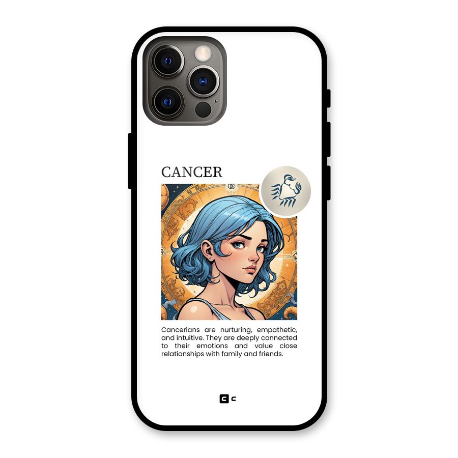 Connected Cancer Glass Back Case for iPhone 12 Pro