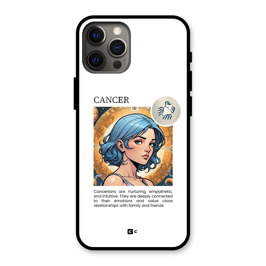 Connected Cancer Glass Back Case for iPhone 12 Pro Max