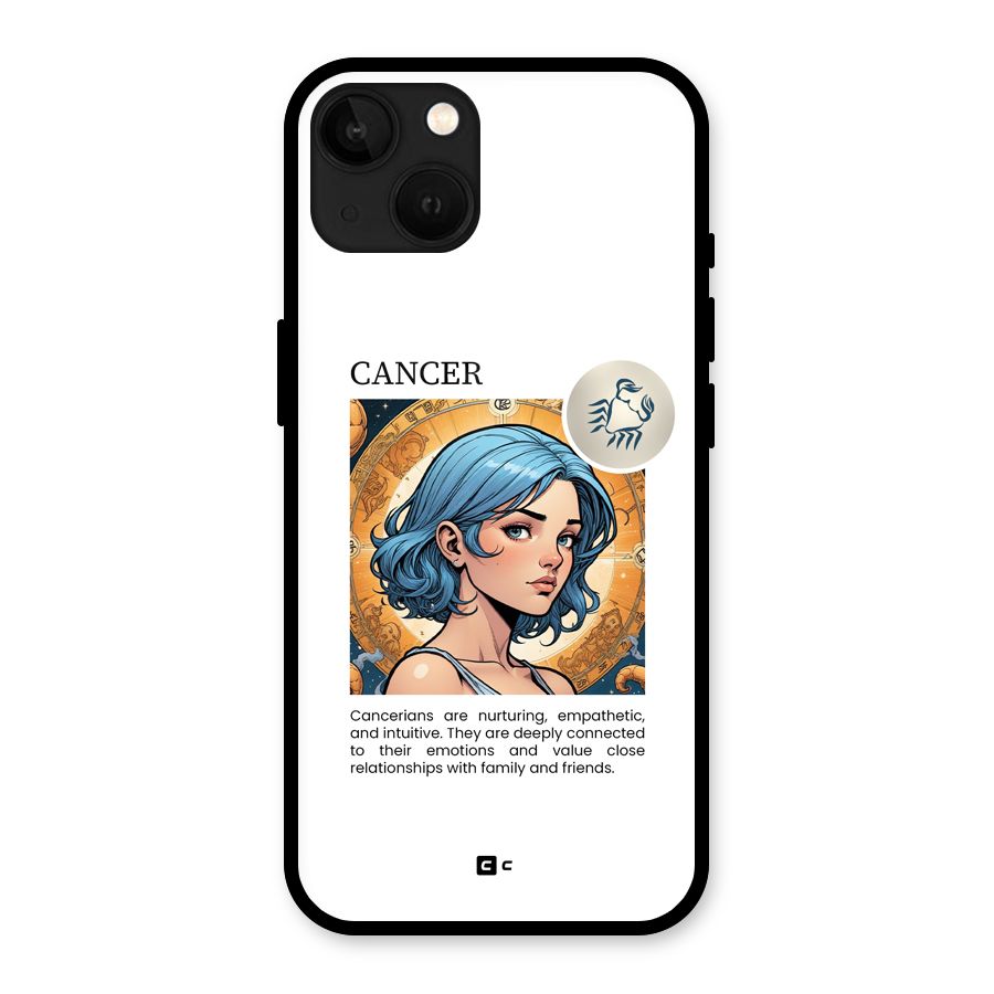 Connected Cancer Glass Back Case for iPhone 13