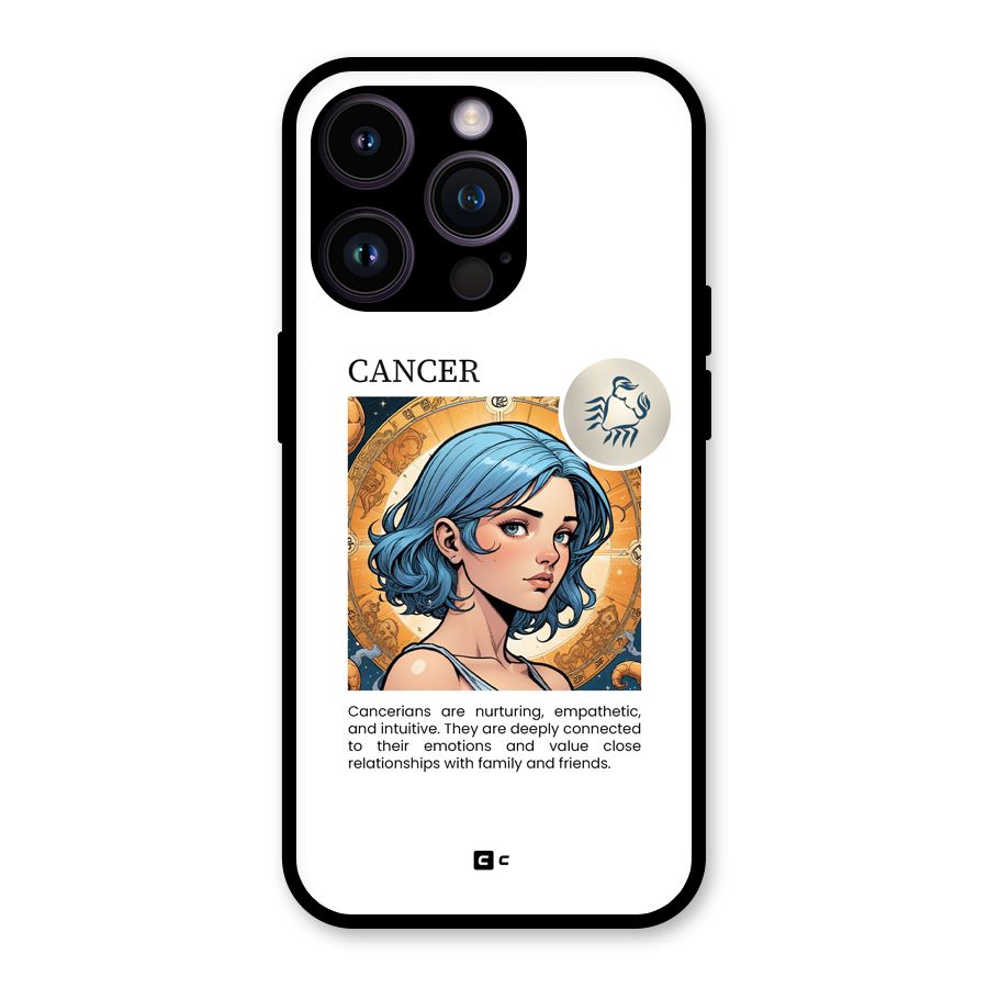Connected Cancer Glass Back Case for iPhone 14 Pro