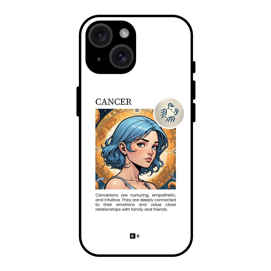 Connected Cancer Glass Back Case for iPhone 15