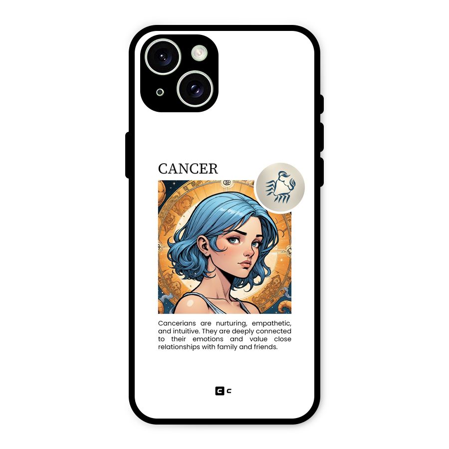 Connected Cancer Glass Back Case for iPhone 15 Plus