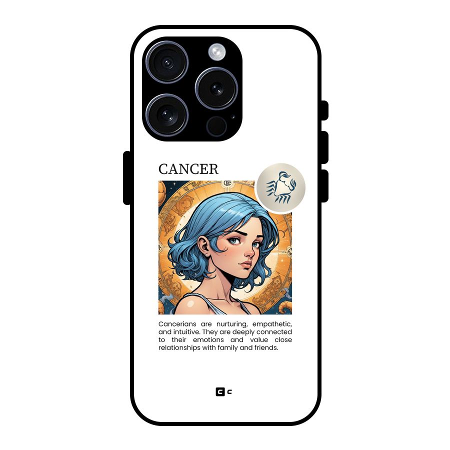 Connected Cancer Glass Back Case for iPhone 15 Pro