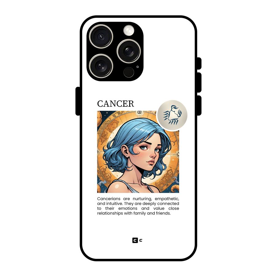 Connected Cancer Glass Back Case for iPhone 15 Pro Max