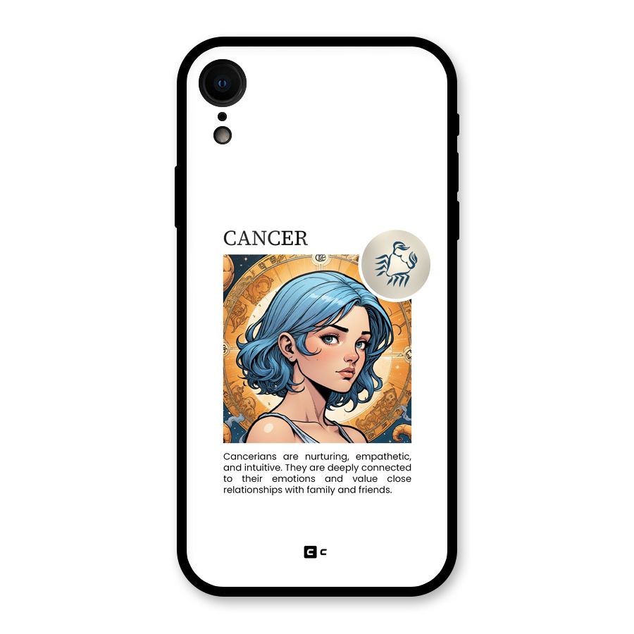 Connected Cancer Glass Back Case for iPhone XR