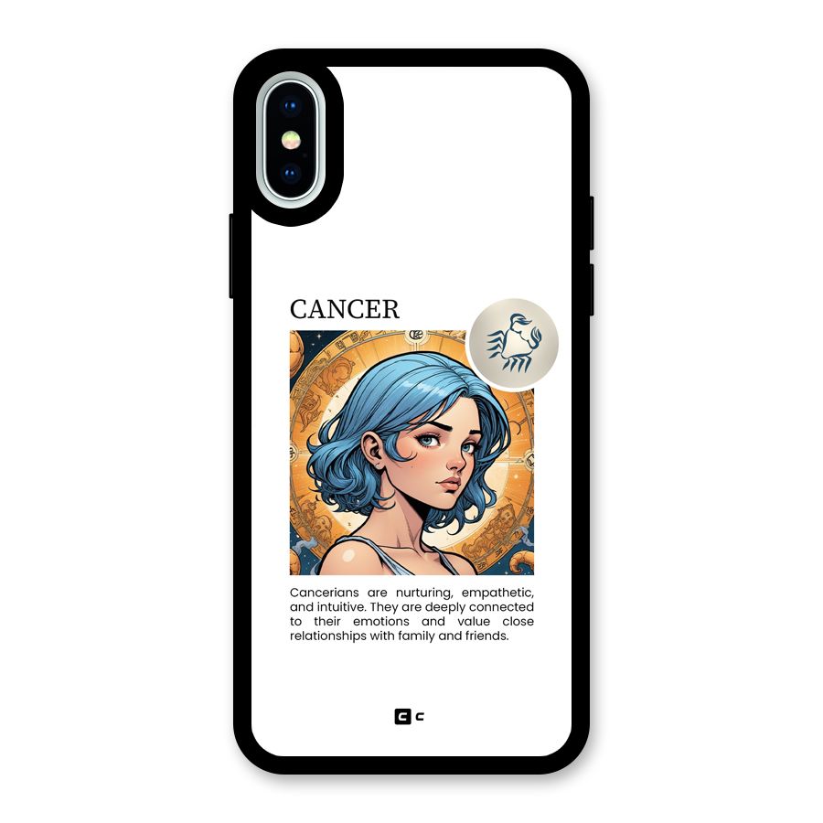 Connected Cancer Glass Back Case for iPhone XS
