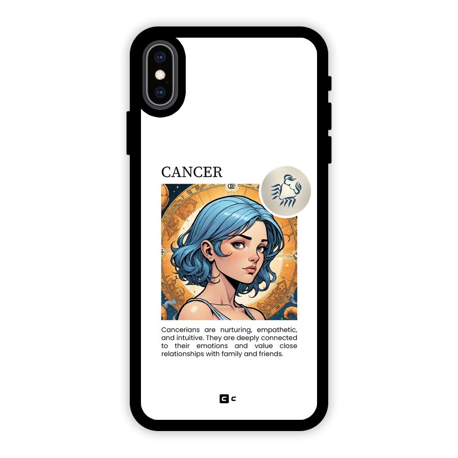 Connected Cancer Glass Back Case for iPhone XS Max