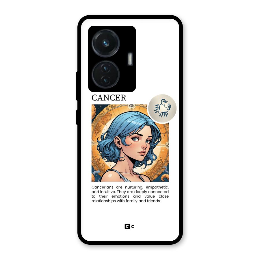 Connected Cancer Glass Back Case for iQOO Z6 44W