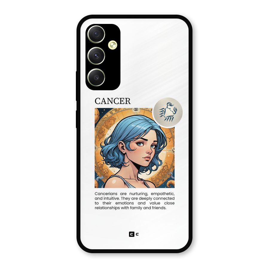 Connected Cancer Metal Back Case for Galaxy A34