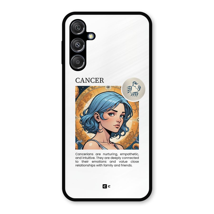 Connected Cancer Metal Back Case for Galaxy M34 5G
