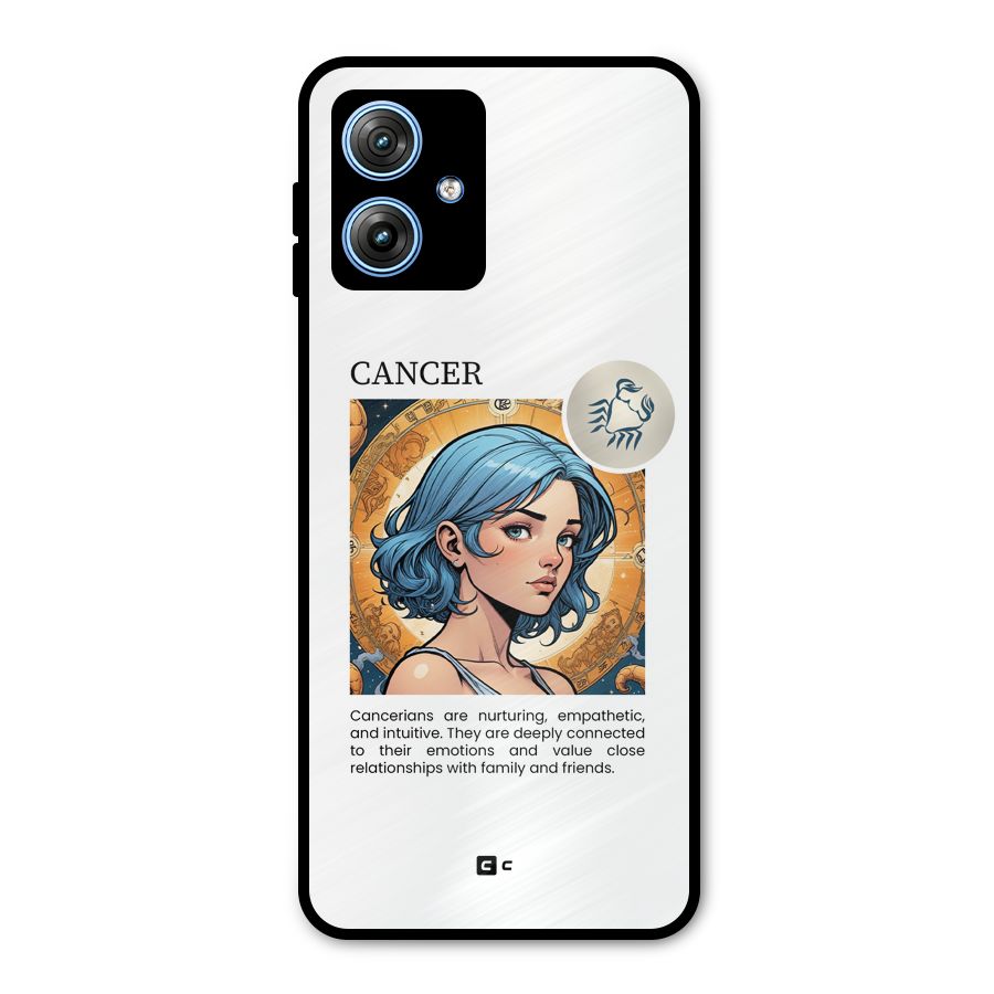 Connected Cancer Metal Back Case for Moto G54