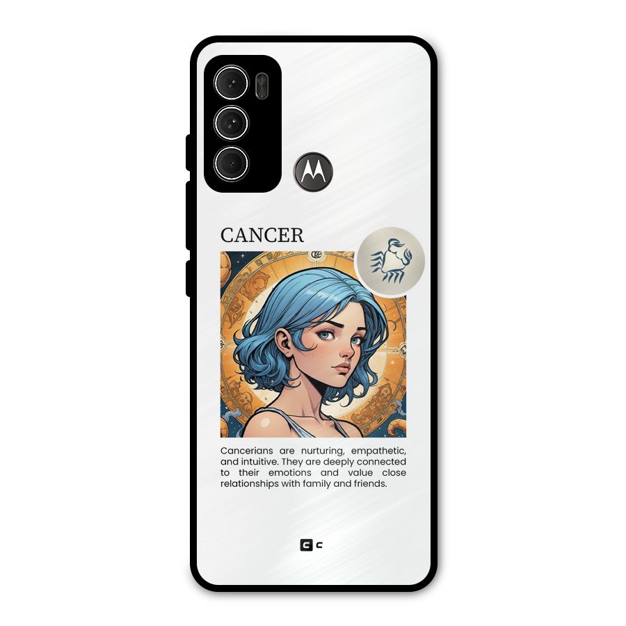 Connected Cancer Metal Back Case for Moto G60