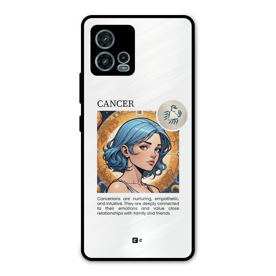 Connected Cancer Metal Back Case for Moto G72