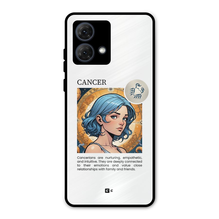 Connected Cancer Metal Back Case for Moto G84