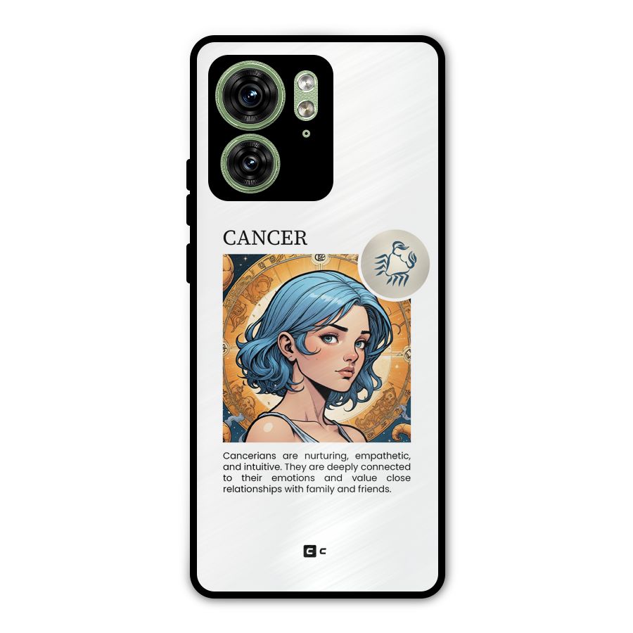 Connected Cancer Metal Back Case for Motorola Edge 40 5G