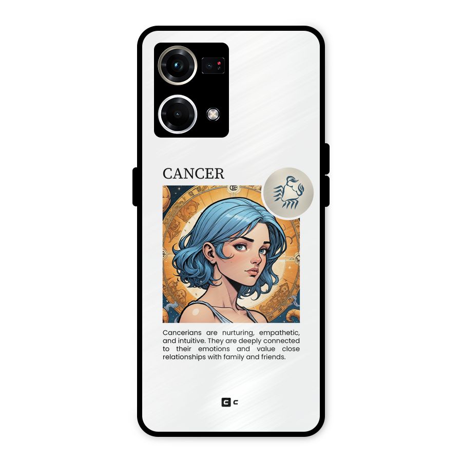 Connected Cancer Metal Back Case for Oppo F21 Pro 4G