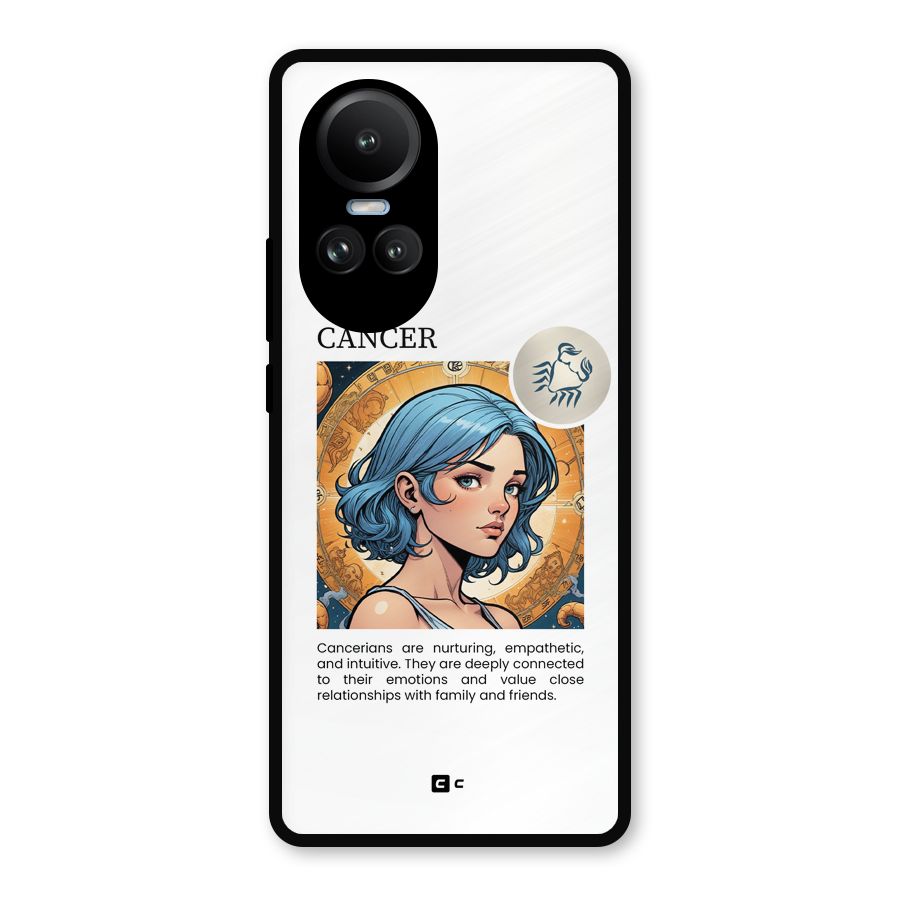 Connected Cancer Metal Back Case for Oppo Reno10 Pro