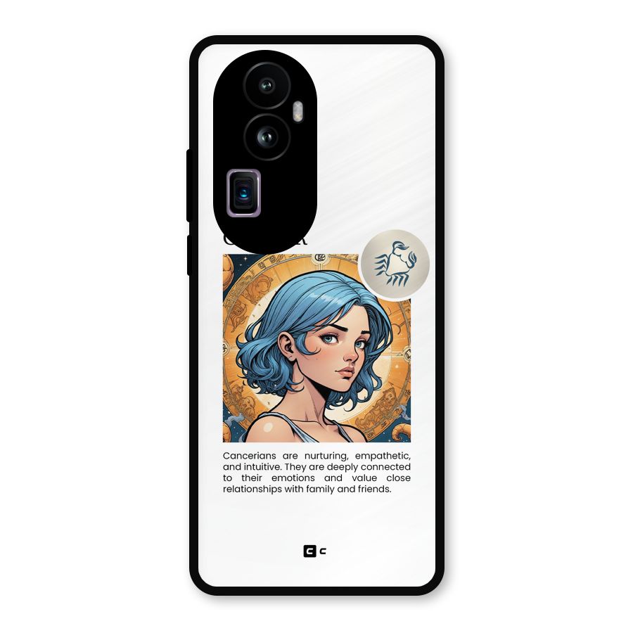 Connected Cancer Metal Back Case for Oppo Reno10 Pro Plus