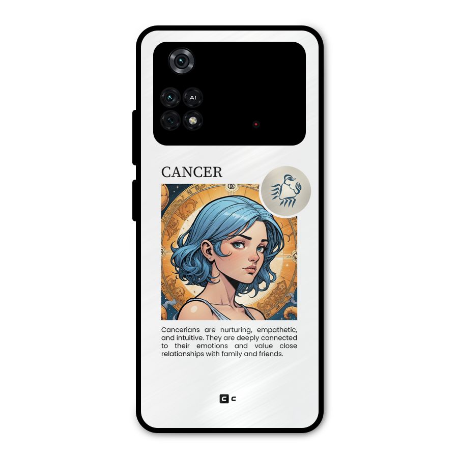 Connected Cancer Metal Back Case for Poco M4 Pro 4G