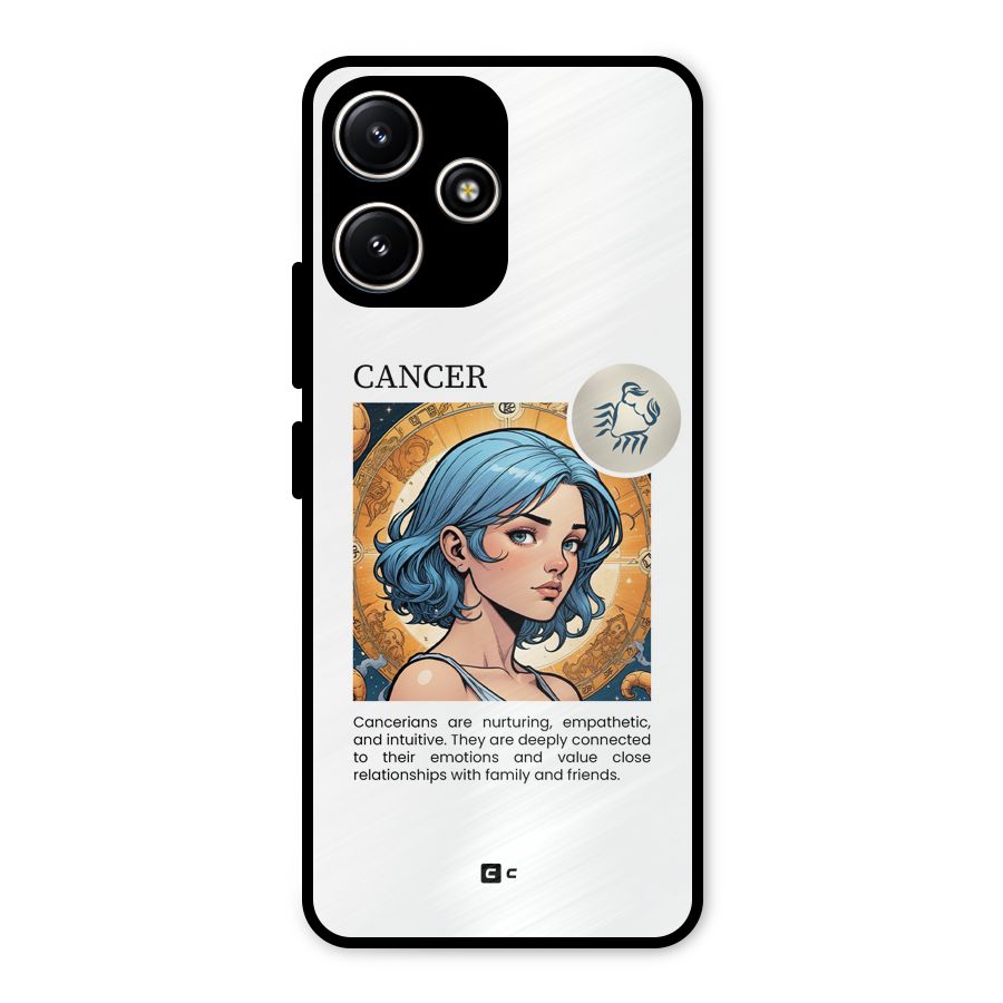 Connected Cancer Metal Back Case for Poco M6 Pro