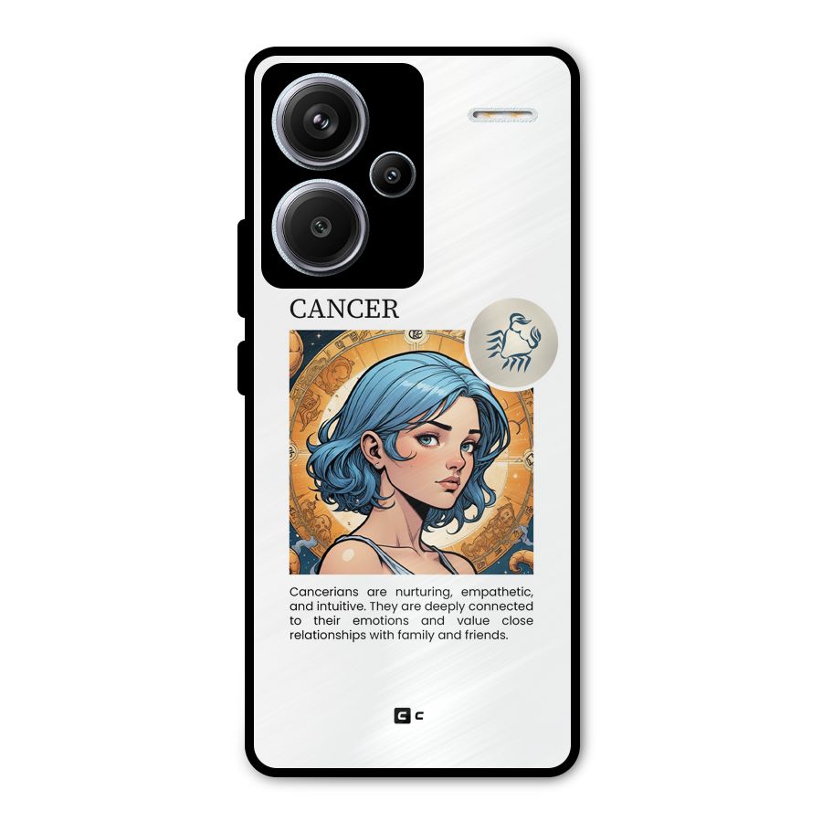 Connected Cancer Metal Back Case for Redmi Note 13 Pro Plus