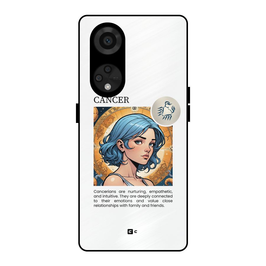 Connected Cancer Metal Back Case for Reno8 T 5G