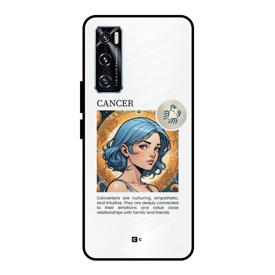 Connected Cancer Metal Back Case for Vivo V20 SE