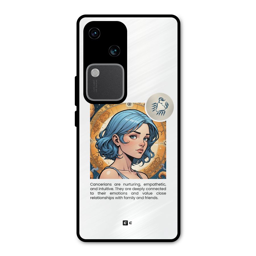 Connected Cancer Metal Back Case for Vivo V30 Pro