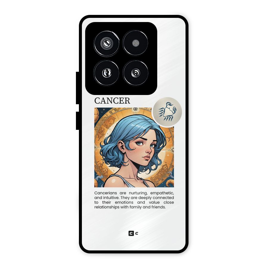 Connected Cancer Metal Back Case for Xiaomi 14 Pro