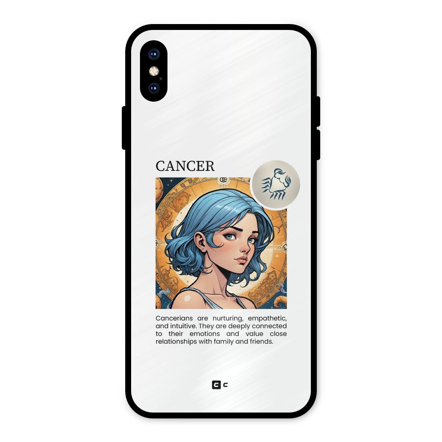 Connected Cancer Metal Back Case for iPhone XS Max