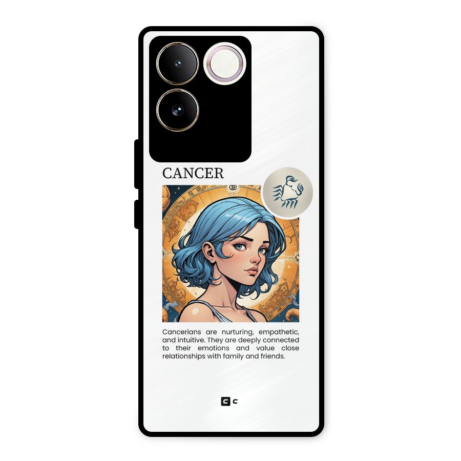 Connected Cancer Metal Back Case for iQOO Z7 Pro