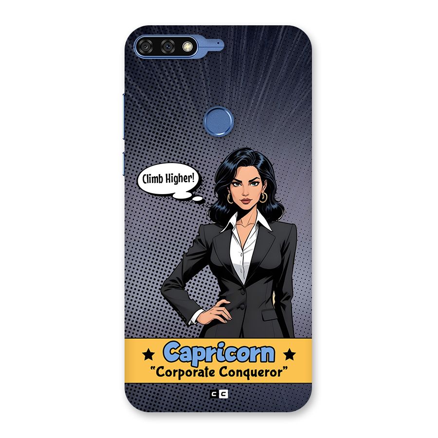 Conqueror Capricorn Back Case for Honor 7C