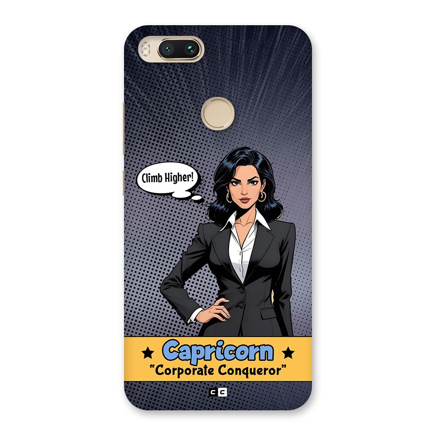 Conqueror Capricorn Back Case for Mi A1